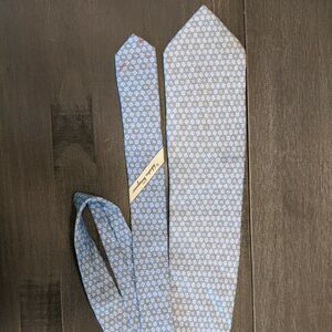 Salvatore Ferragamo All Silk Made in Italy Baby Blue Elephant Tie
